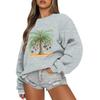 Women  Tops Women's Long Sleeve Sweatshirt Casual Crewneck Loose Fit Pollover Fleece Tops