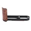 Wood And Metal Hand Grip With Quick Release Base Plate For Camera Enhances Comfort And Protections