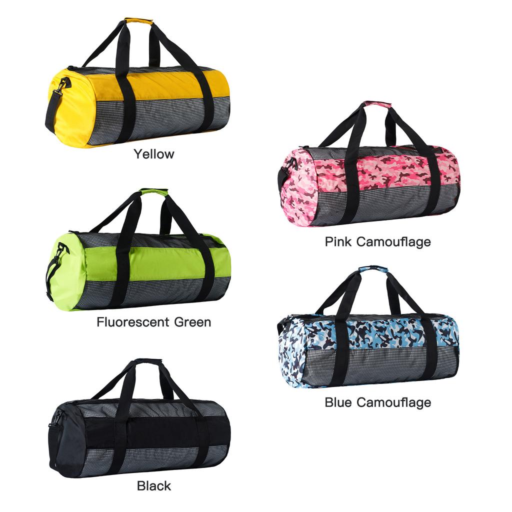 Snorkel Bag Dive Gear Bag Foldable Mesh Design Easy To Carry for Diving Snorkeling Surfing  PVC