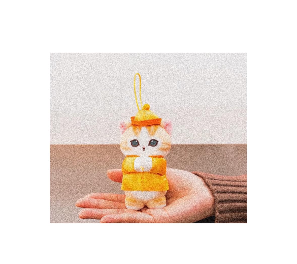 

Mofu China Nyan Official Merchandise Mascot, Approx. 10cm, (Orange)