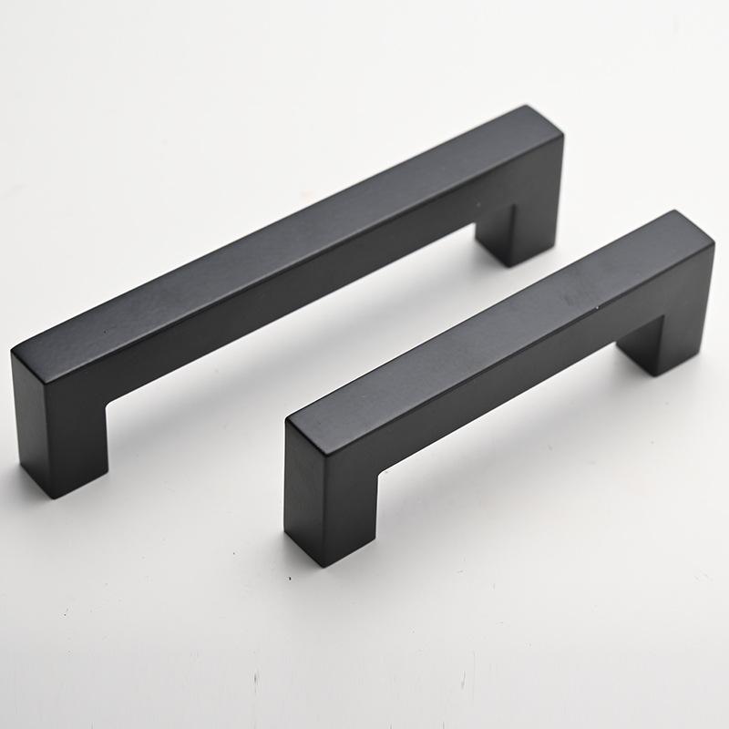 Modern Stainless Steel Square Pull Handle for Cabinets and Drawers