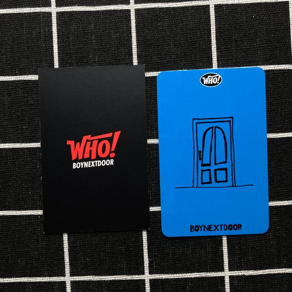 [USED] BOYNEXTDOOR WHO Limited Edition Sanokubonekudo Trading Cards Unaku 2 Pieces