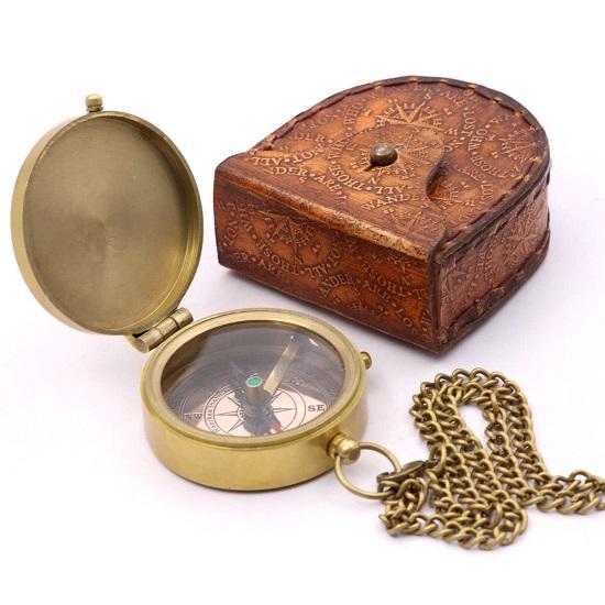 Vintage Brass Compass A Timeless Gift for Your Son