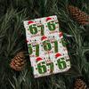 67 Christmas Wrapping Paper, 6 7 Wrapping Paper, 67 Funny Christmas Gift Wrap For Kids, Santa 67