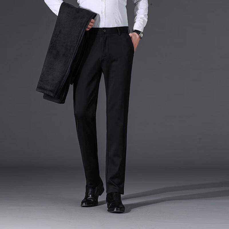 

Firstview Men s Four-Way Stretch Fleece-Lined Business Casual Pants 35