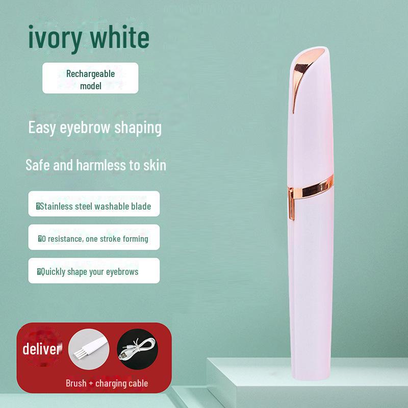 Automatic Electric Eyebrow Trimmer for Women - Beauty Shaver and Hair Removal Tool with Vibrating Pen Design