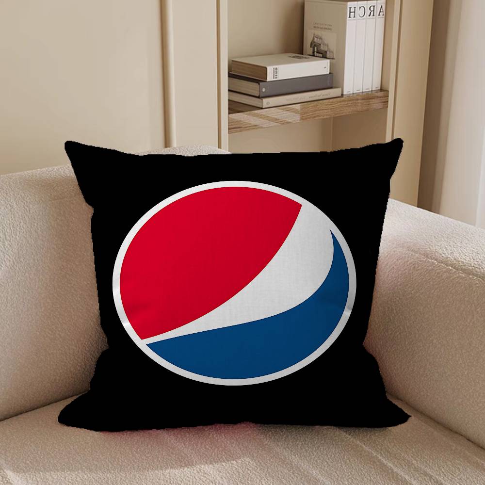 P-PepsiS Cartoon Drinks Pillow Case Removable Washable Cushion Cover – All-Season Soft Linen