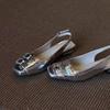 Women's Chunky Heel Leather Sandals: New 2026 French Fashion, Versatile Design with Buckle Strap and Square Toe