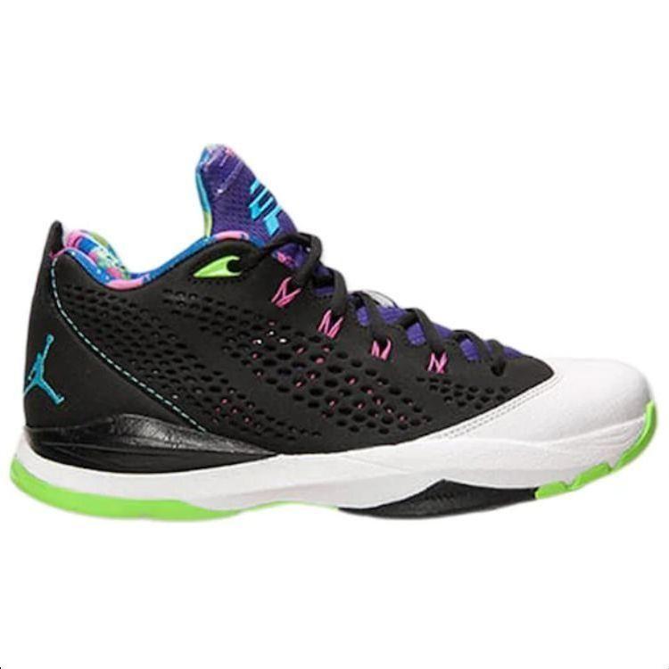 Air Jordan CP3.VII Bel Air Men Sneakers Black Gamma-Blue-White-Flash-Lime 616805-015