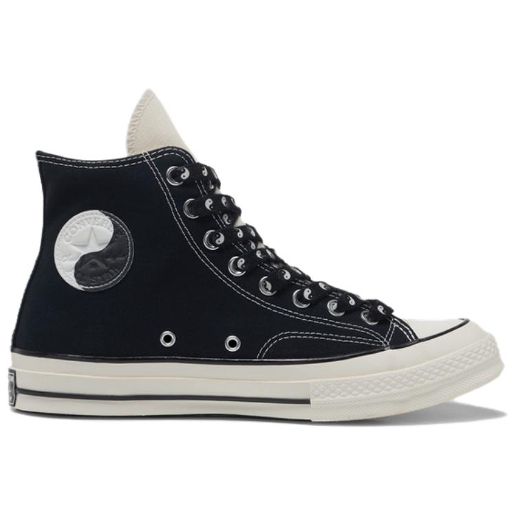Converse Chuck 70 Hi Yin-Yang Glow in the Dark Unisex Sneakers Black Egret A15034C