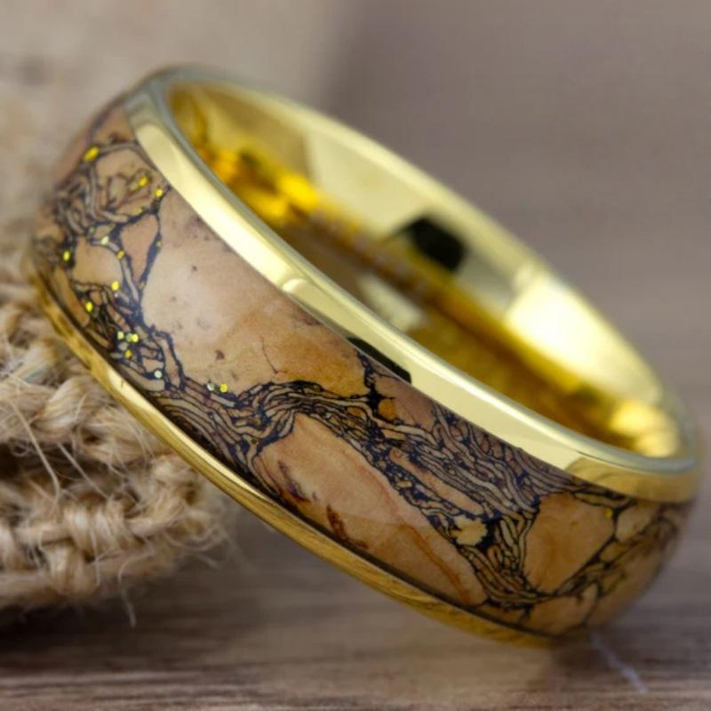 8mm Men's Dome Ring Simple And Fashionable Band
