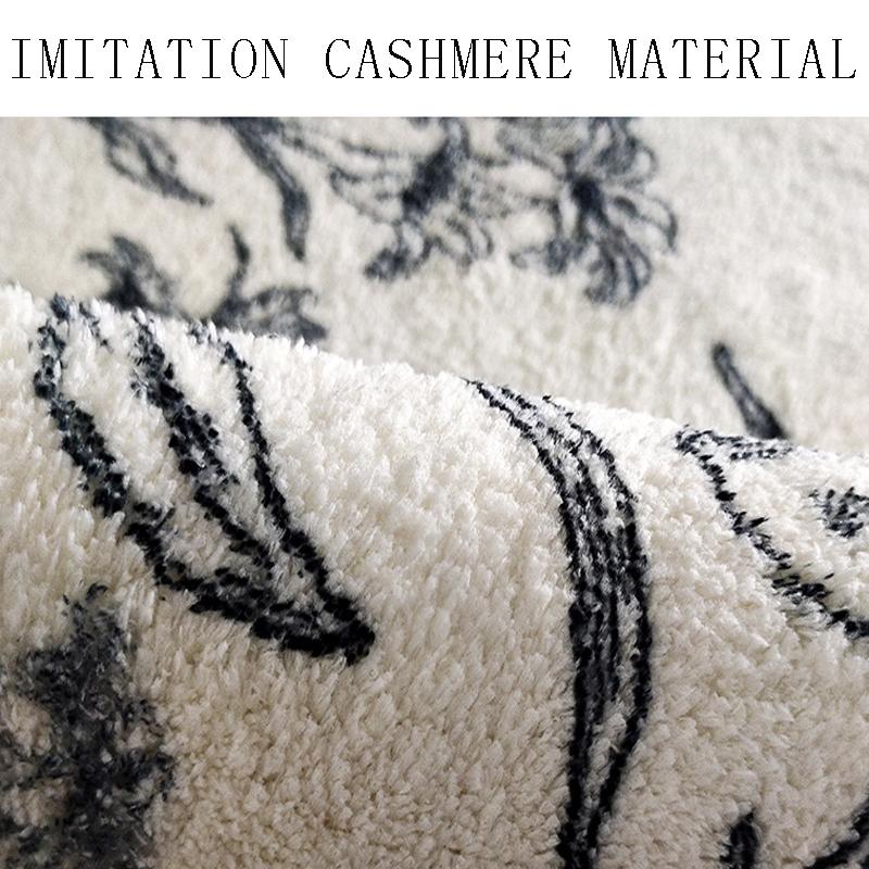 Soft Round Imitation Cashmere Carpets Modern Decoration Living Room Sofas Rugs Simple Home Bedroom Carpet Large Area Lounge Rug