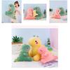 Cute Dinosaur Plush Toy Soft Feather Down Cotton Stuffed Animal Gift Wholesale 22cm Pink