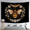 Butterfly Bee and Flowers Tapestry Office Living Room Decoration Home Wall Tapestry