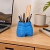 3D Printed Jeans Pen Holder, Desk Makeup Brush Organizer, Creative Pants Shape Pencil Cup for Office, Teacher Student Gift