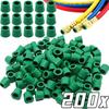 200-50 Stück Gummidichtung Klimaanlage 1/4'' Ladeschlauch Ventil Dichtung Manifold Reparatur Dichtungssatz Ersatz Auto Zubehör
