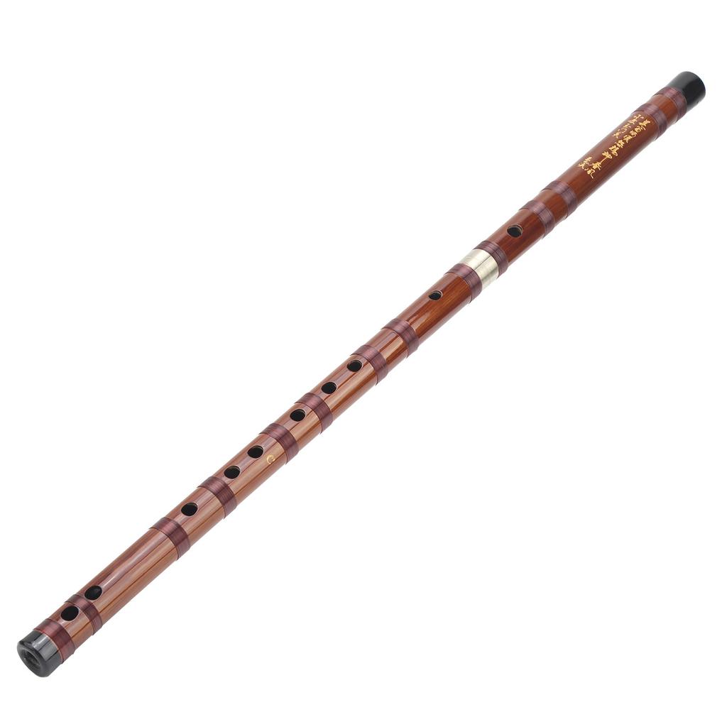CKey Dry Bitter Bamboo Flute Traditional Orchestral Instrument Set with Storage Box ZD02