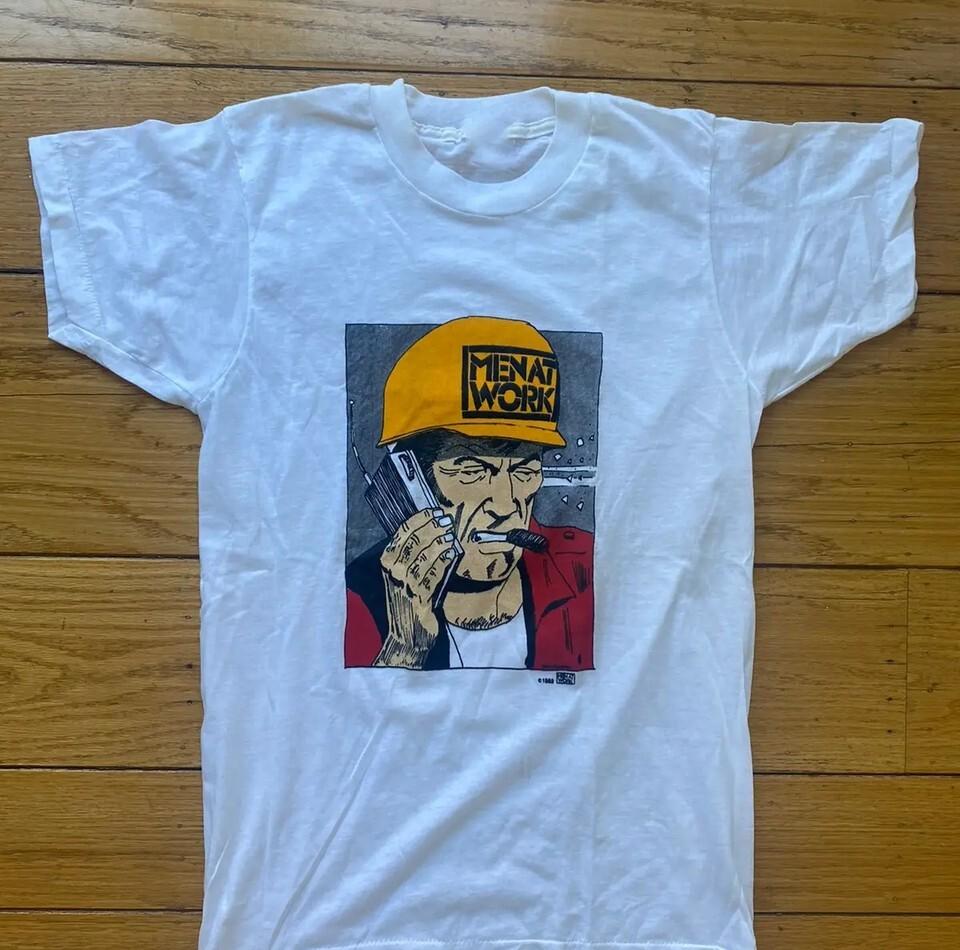 

Two hearts MEN AT WORK Band Shirt Short Sleeve White Unisex S5XL UU242 Unisex T-Shirt M