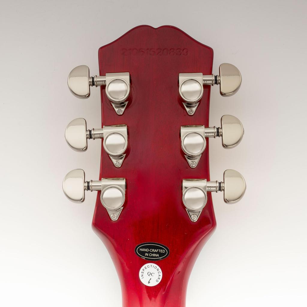 Musiclily Pro R18K L3R3 Locking Gear for Nickel Coating Tuners, 181 Ratio, Half-Moon Button, Acoustic/Electric Guitars,