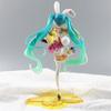 22CM Anime Hatsune Miku adorable girls Cute And Charming pvc Model Doll Figurals Rabbit ears Collect ornaments Xmas Playthings gifts