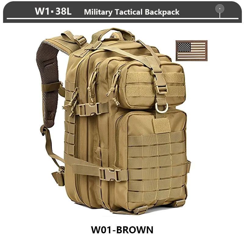 Large Capacity Camouflage Tactical Backpack Outdoor Field Assault Pack Rucksack for Camping Hiking Sports Climbing