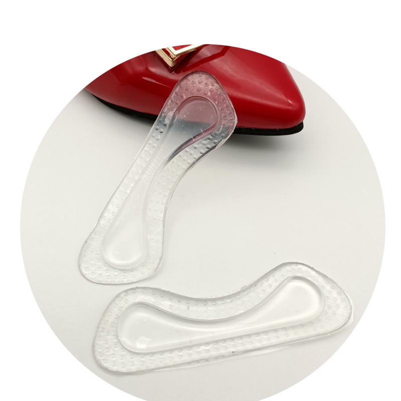 Double-Layer Silicone Heel Grips - Transparent Invisible Insoles for High Heels