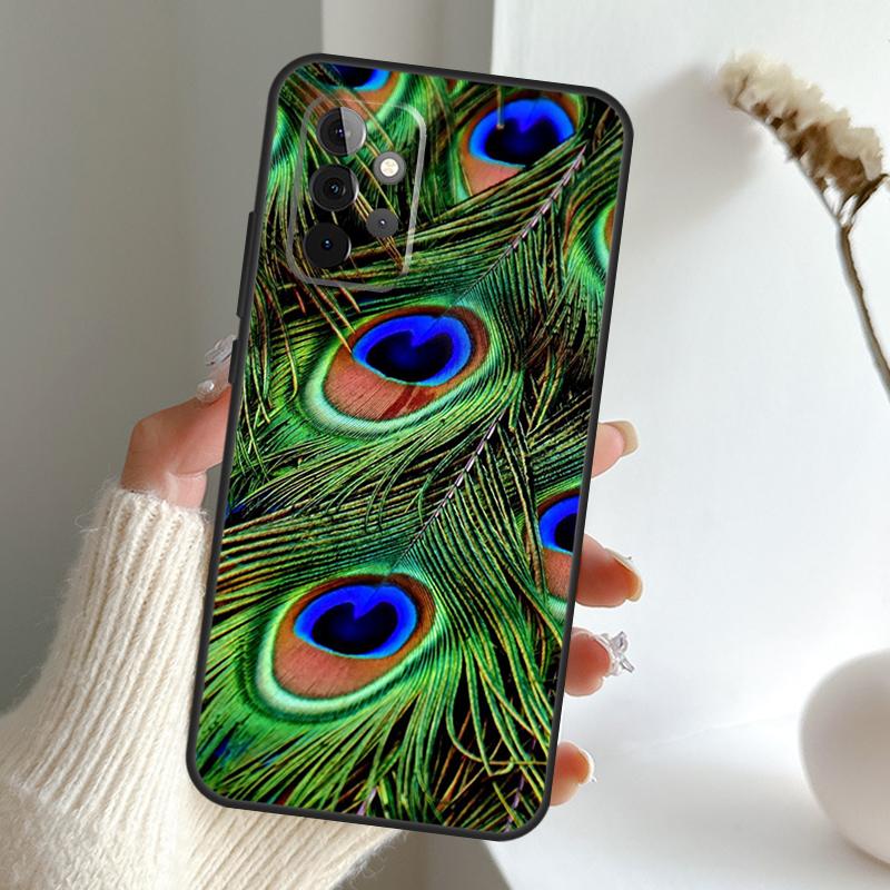 Animal Peacock Pattern Case For Samsung Galaxy A13 A33 A53 A06 A17 A56 A36 A26 A16 A15 A35 A55 A34 A54 A52 A12 A32