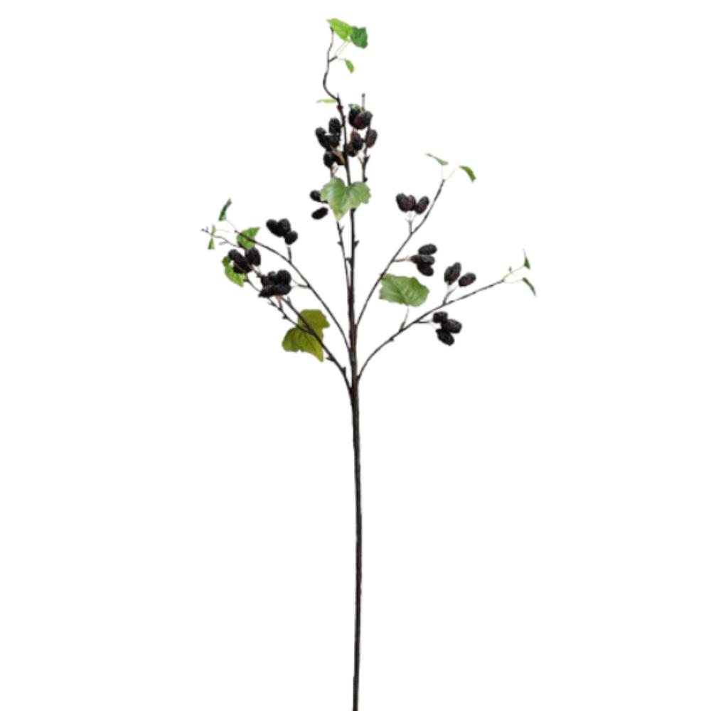 

Elegant Raspberry Fruits Branches Flexible Fake Plants Wedding Birthday Party фиолетовый