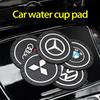Cartoon Car Logo Cute Anti-Slip Silicone Coaster Mat with Card Slot