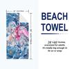 GODDESS OF VICTORY NIKKE Print Beach Towel, Large Soft Quick Dry Towel for Beach Camping Swimming