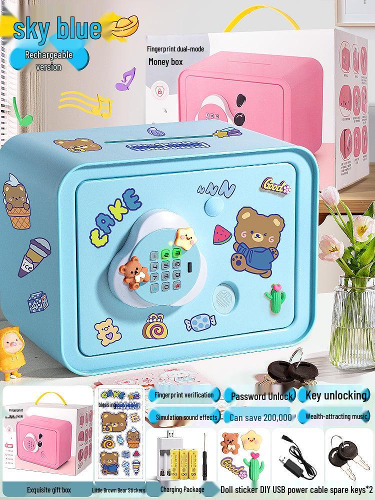 Smart Fingerprint Piggy Bank: Unlock with a Touch - Perfect Birthday Gift for Kids