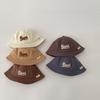Letter Embroidery Baby Bucket Hat Breathable Thin Cotton Toddler Boy Girl Fisherman Cap Casual Travel Kids Sun Hats