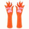 Lange Tierklaue Handhandschuhe Silikon-Pfotenpolster Plüschhandschuhe Neue Katzenklaue Handschuhe Verkleidung