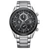 Wrist Watch Collection 100m Water Resistant Light Powered Quartz Movement Stainless Steel Strap AT8266-89E
