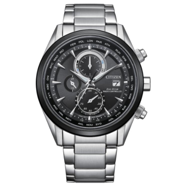 

CITIZEN Wrist Watch Collection 100m Water Resistant Light Powered Quartz Movement Stainless Steel Strap AT8266-89E Black Dial