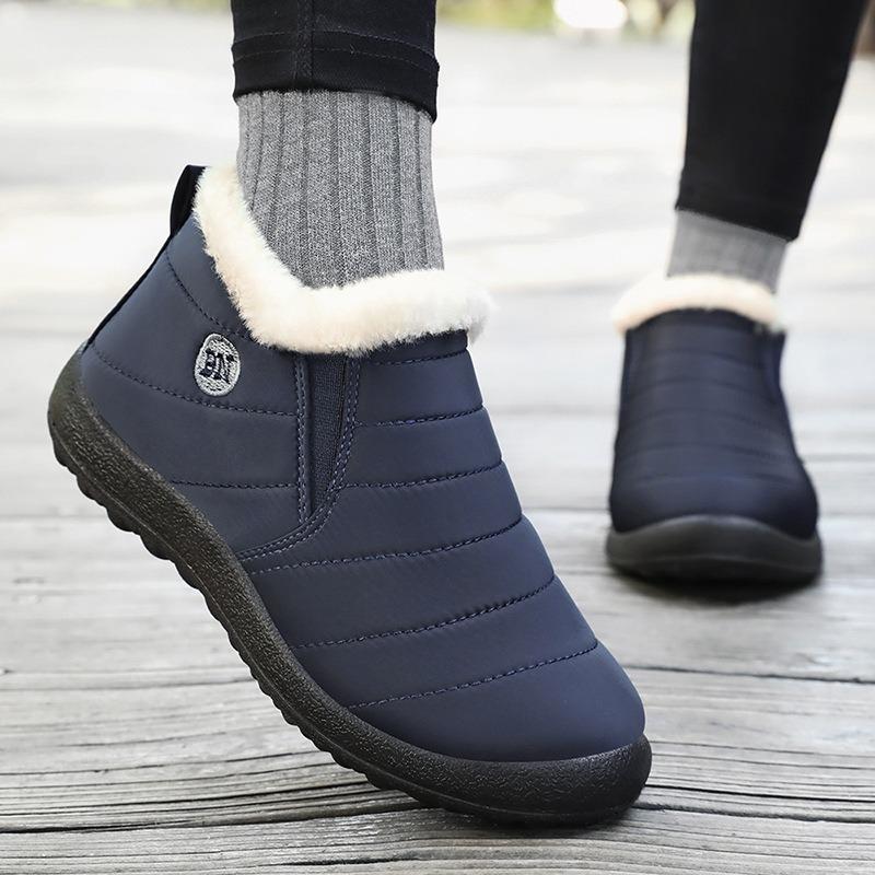 Baumwollschuhe Winter neu Polyurethan Übergröße Paar Baumwollstiefel verdickt Outdoor warm Schneestiefel Stiefeletten