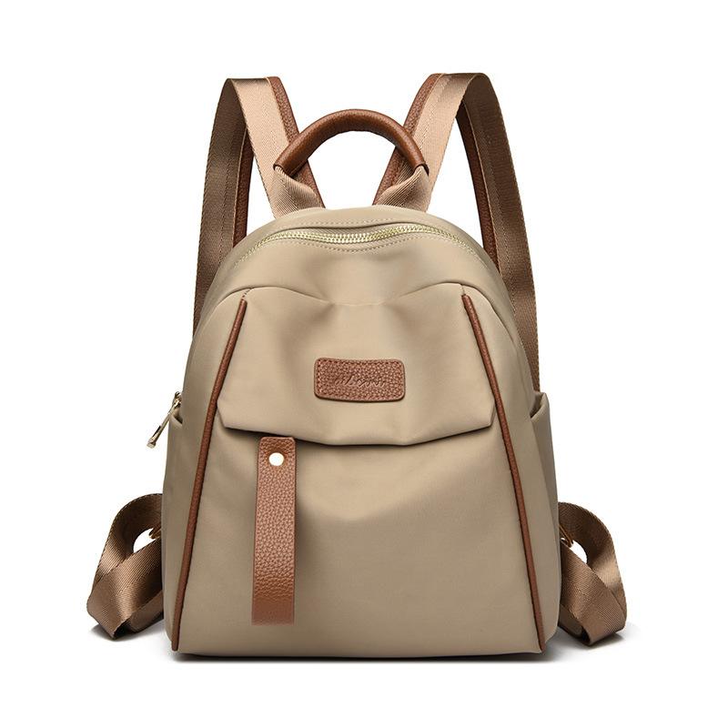 

Модный рюкзак для путешествий большой вместимости из мягкой кожи, одноплечевой, студенческий школьный рюкзак хаки