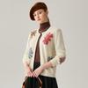 Zhaojun Women's 100% Cashmere Round Neck Cardigan