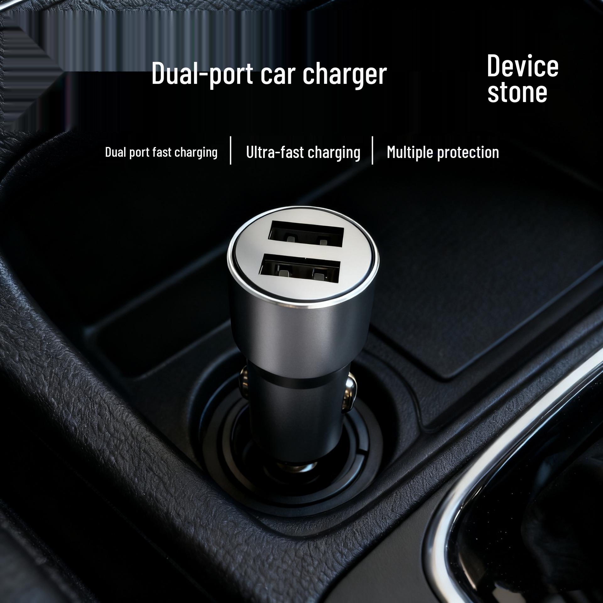 

Dual Port Car Charger with Full Protocol and Super Fast Charging - Model TA35