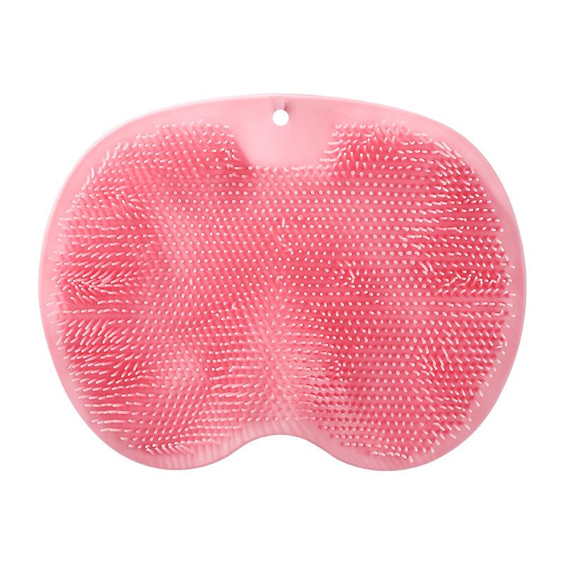 Silicone Foot Scrub & Back Massage Pad for Shower or Bath