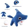 28CM Shark Dog Stuffed Animals Shark Dog Plush Toy Blue Sawtooth Ocean  Plushies for Baby Boys Girls Kid Birthday Christmas Gift