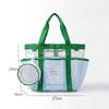 Waterproof Large Capacity Mesh Swimming Bag, Portable Outdoor Beach Tote for Women, Summer Travel Handheld Drainage Purse