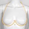 Double Heart Rhinestone Body Chain - Fashion Women's Jewelry Accessory