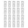 20pcs Flat Mending Repair Plates Carbon Steel Fixing Connector for Aluminum Profiles