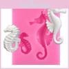 Versatile 3d Sea Horse Silicone Fondant Mold Ideal For Sugarcraft And Paste Art