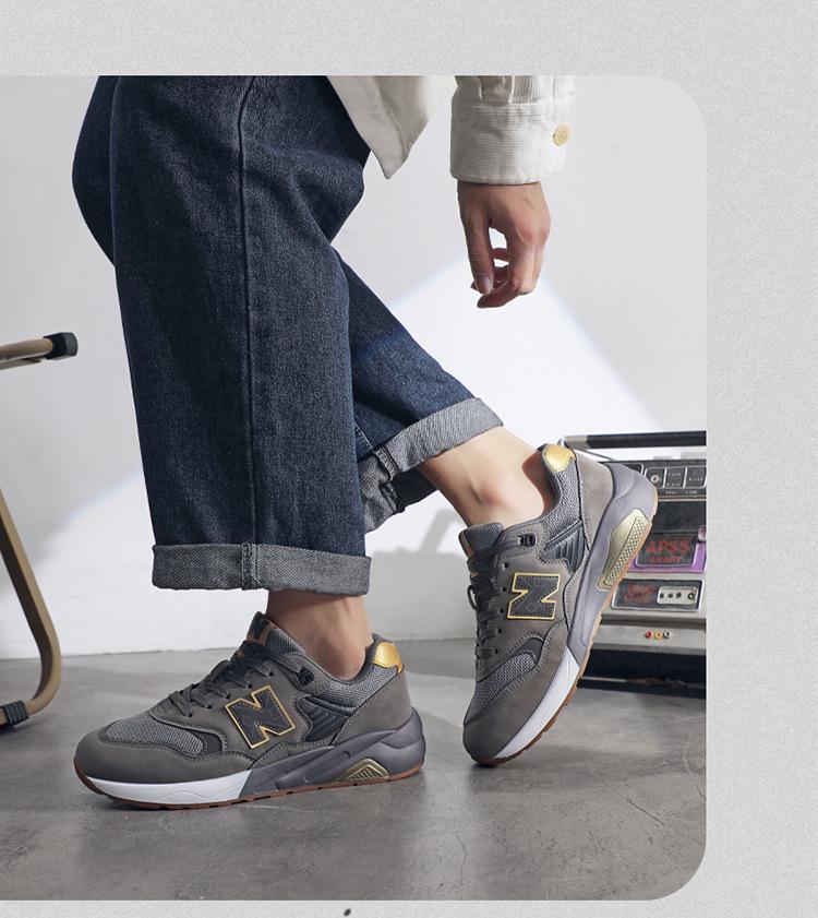 New Balance NB580 Men's Retro Casual Running Shoes - Cool, Versatile, Trendy Fashion Sneakers