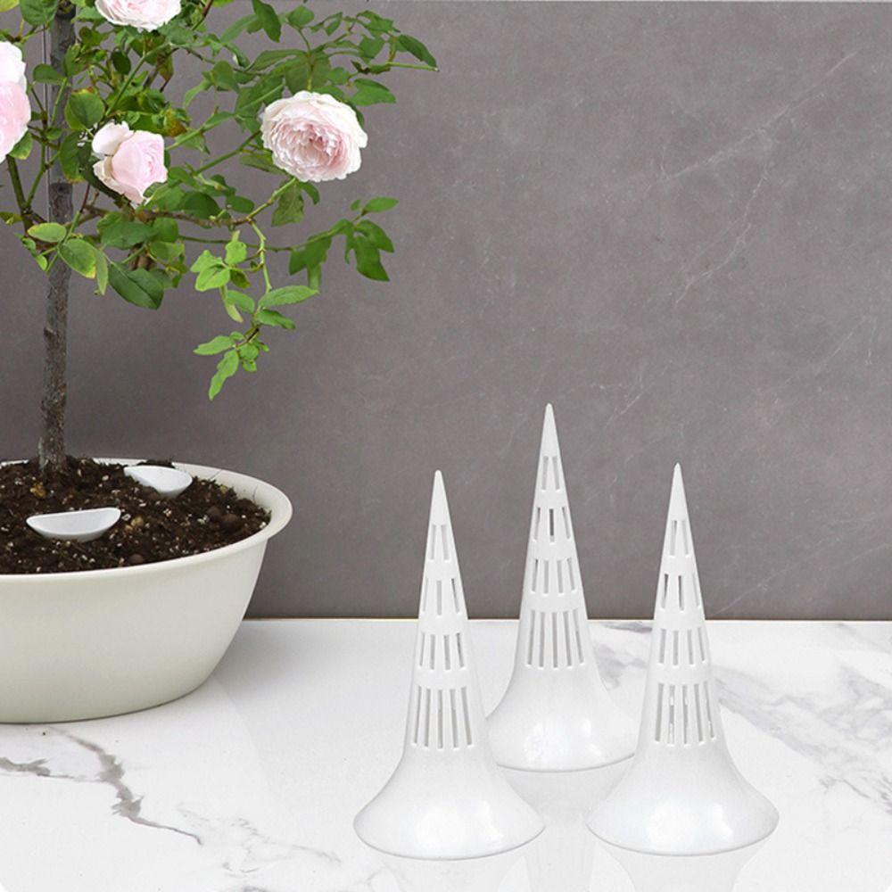 1pc Plastic Plant Root Aeration Cone Anti-Root Rot Breathable Plant Watering Device Flower Pot Ventilation Cone Flower Pots