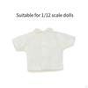 1/12 Scale Figure Short Sleeved Shirt Costume, Miniature Handmade Doll Clothes for 6" Model