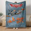 1pc Planes Dustys New York Adventure Flannel Blanket Soft Warm Throw Blanket for Bedroom Living Room Bed Travel Camping Picnic Gift. M730061