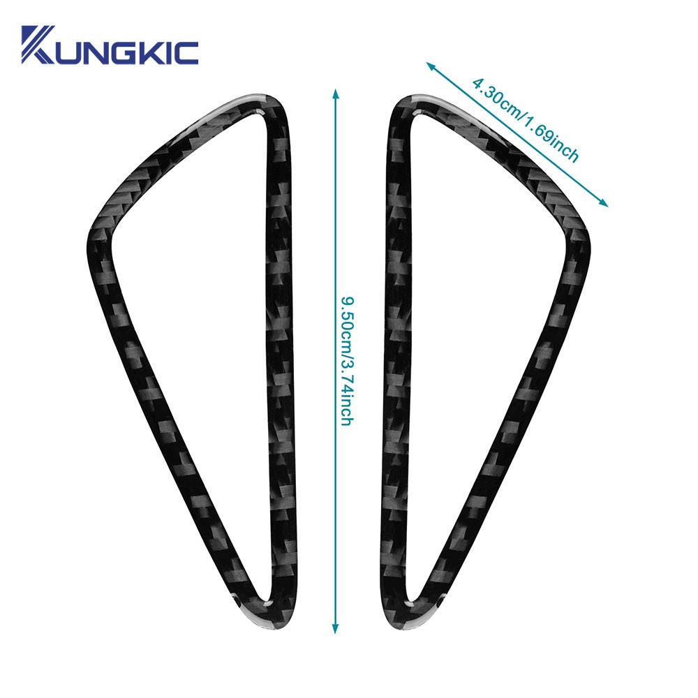 Real Soft Carbon Fiber Sticker For Seat Leon 2005 2006 2007 2008 2009 2010 2011 2012 Car Air Outlet Instrument Panel Trim